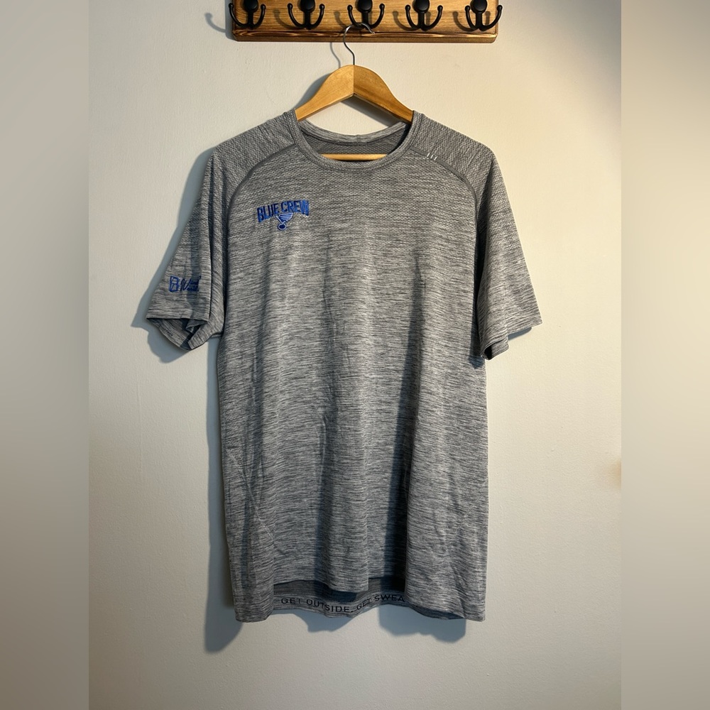 Men’s Lululemon Grey T shirt Blue Crew XL